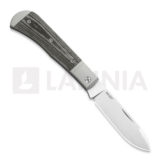 Couteau pliant Kizer Cutlery Trestle D Nitro-V, Gray Aluminum & Norplex Ultrex Micarta