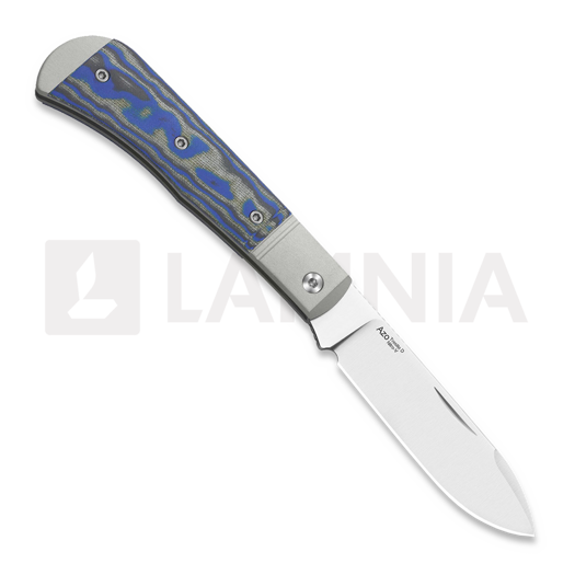 Kizer Cutlery Trestle D Nitro-V sulankstomas peilis, Gray Aluminum & Vortex Micarta, Satin
