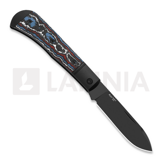 Couteau pliant Kizer Cutlery Trestle D S90V, Black Aluminum & Fat Carbon, DLC