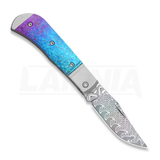 Saliekams nazis Kizer Cutlery Trestle Rainbow Damascus, Gray Aluminum & Crystallzied Ti