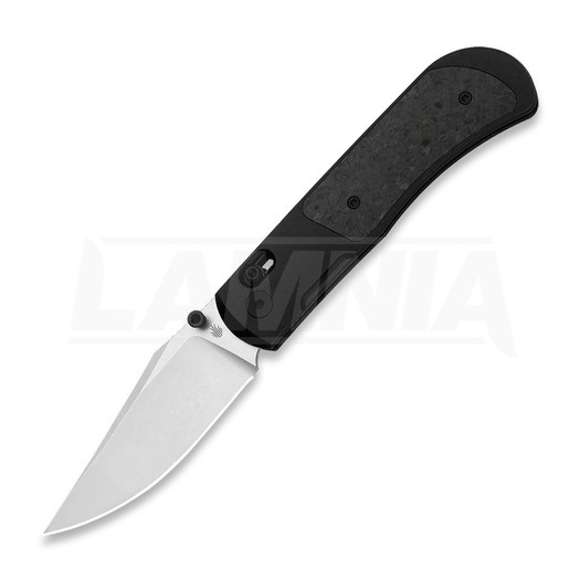 Nóż składany Kizer Cutlery Tycho M390 Clip Point, Black Ti & Carbon Fiber, Stonewash