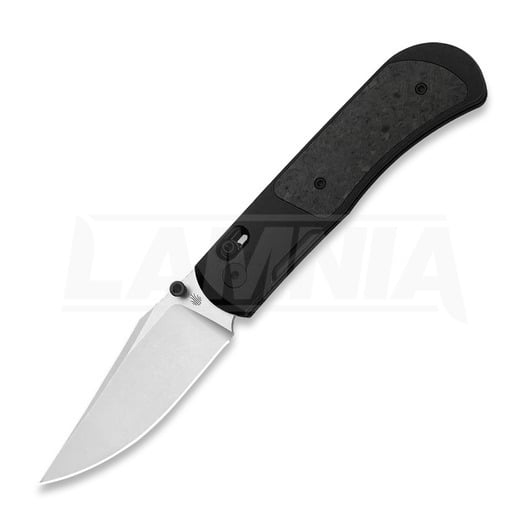 Складной нож Kizer Cutlery Tycho M390 Clip Point, Black Ti & Carbon Fiber, Stonewash