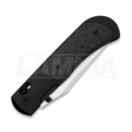 Kizer Cutlery Tycho M390 Clip Point foldekniv, Black Ti & Carbon Fiber, Stonewash