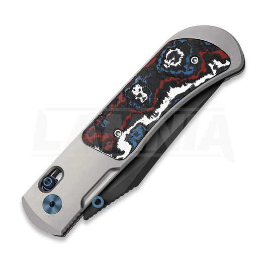 Πτυσσόμενο μαχαίρι Kizer Cutlery Tycho M390 Clip Point, Gray Ti & Fat Carbon, Black DLC