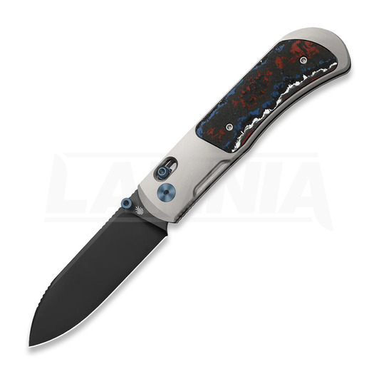 Liigendnuga Kizer Cutlery Tycho M390 Drop Point, Gray Ti & Fat Carbon, Black DLC