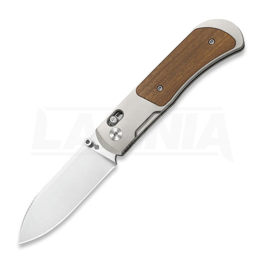 Kizer Cutlery Tycho S45VN sulankstomas peilis, Gray Titanium & Mkuruti, Satin