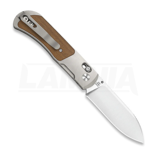 Kizer Cutlery Tycho S45VN kääntöveitsi, Gray Titanium & Mkuruti, Satin