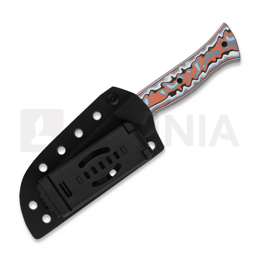 Kizer Cutlery Whip Tail AEB-L veitsi, Multicolor Vortex Micarta, Satin