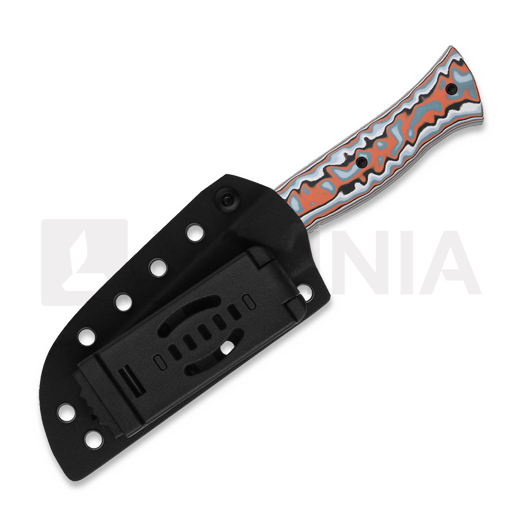 Kizer Cutlery Whip Tail AEB-L veitsi, Multicolor Vortex Micarta, Satin