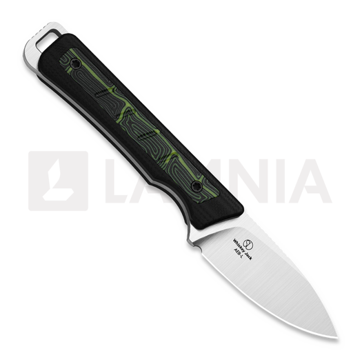 Kizer Cutlery Whiskey Jack AEB-L 刀, Black/Green Damascus G-10, Satin