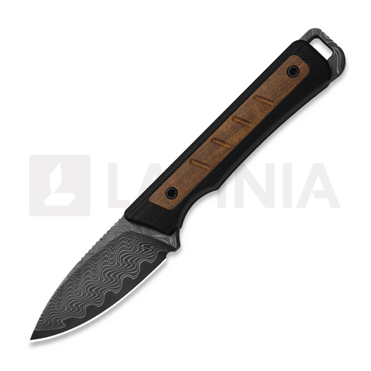 Ніж Kizer Cutlery Whiskey Jack Damascus, Black G-10 & Mkuruti