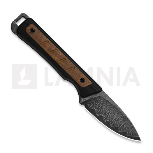 Kizer Cutlery Whiskey Jack Damascus kniv, Black G-10 & Mkuruti