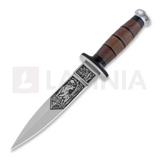 Кинжал Kizlyar Ko-1, кожа-дерево, художественный