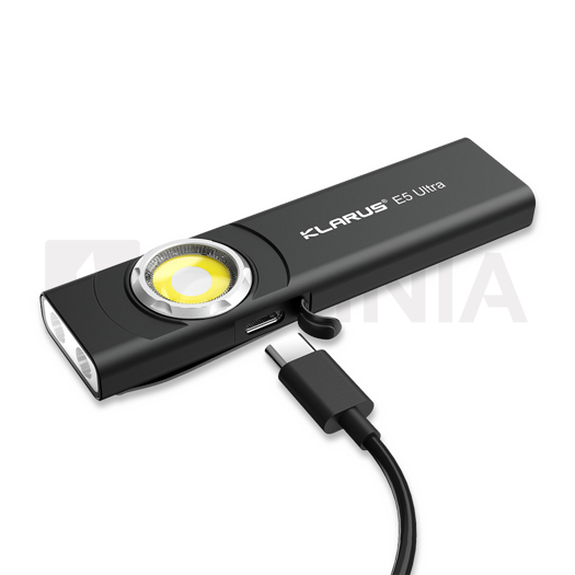 Klarus E5 Ultra 手电筒, 黑色