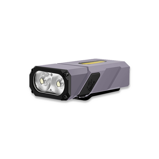 Klarus E8 flashlight, purple