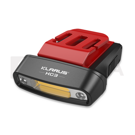 Klarus HC3 Cap Visor Light, czerwona