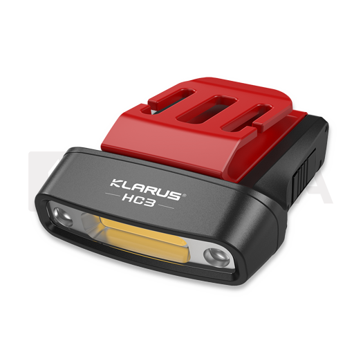 Klarus HC3 Cap Visor Light, rød