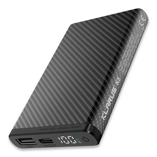 Klarus K5 Carbon Fiber Waterproof Power Bank 10000 mAh