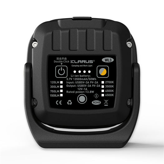 Klarus WL3 - high-output rechargeable camping lantern, tan