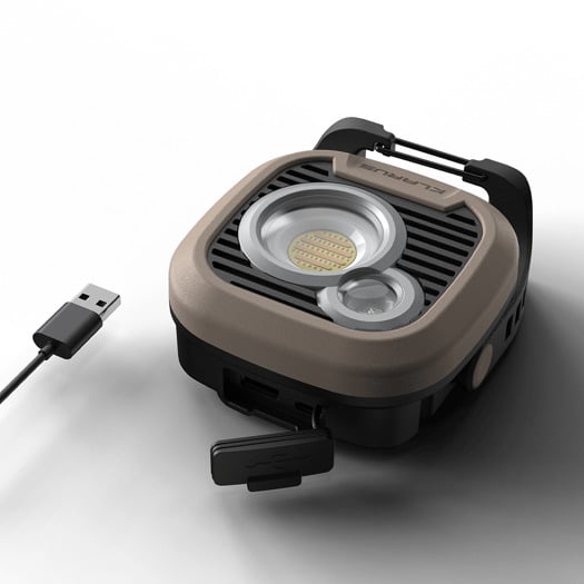 Klarus WL3 - high-output rechargeable camping lantern, tan