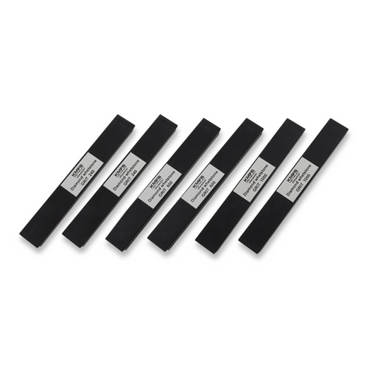 KMFS Set of 6 Diamond Whetstones (240, 600, 1000)