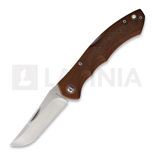Nóż składany Komoran Brown Linen Micarta