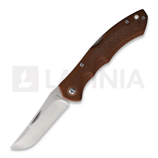 Nóż składany Komoran Brown Linen Micarta