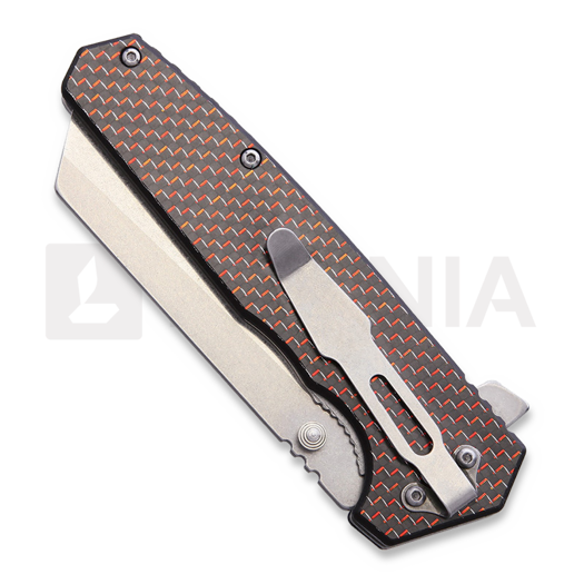 Zavírací nůž Komoran Linerlock Red Carbon Fiber