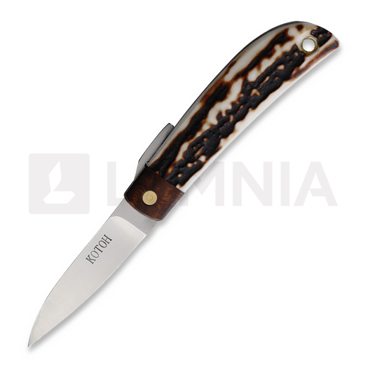 Kotoh Knives Folder Stag D2 折り畳みナイフ