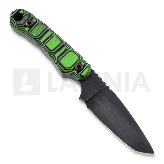 Krypteia Lycos kniv, toxic green-black