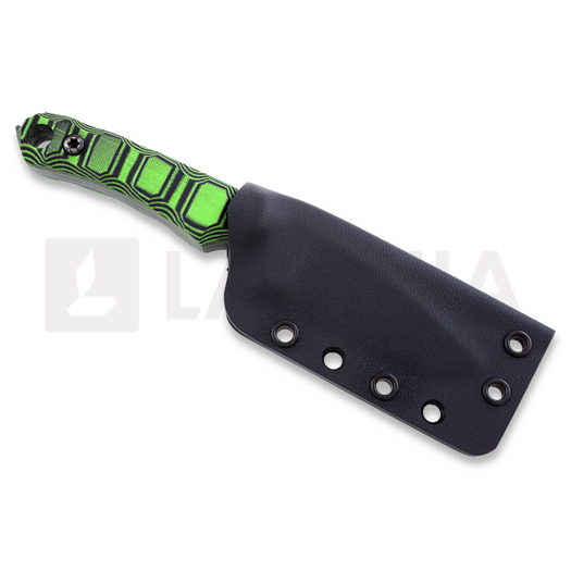 Krypteia Lycos kniv, toxic green-black