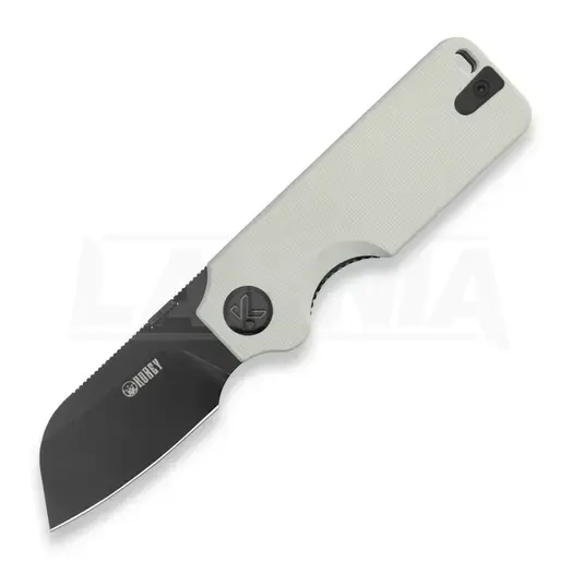 Navalha Kubey Boxer Linerlock Black Blade, white