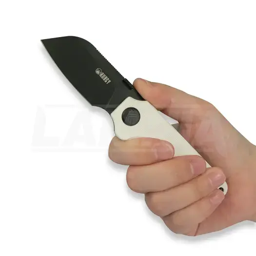 Kubey Boxer Linerlock Black Blade kääntöveitsi, white