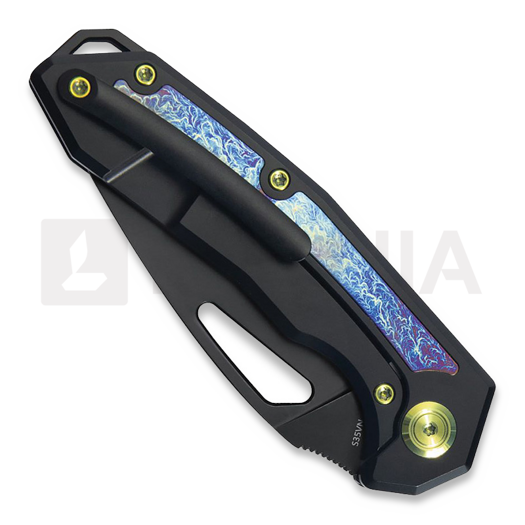 Kubey Coeus S35VN Timascus kääntöveitsi