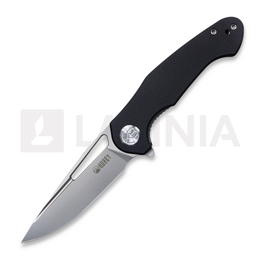Kubey Dugu Linerlock Black G10 접이식 나이프, 검정