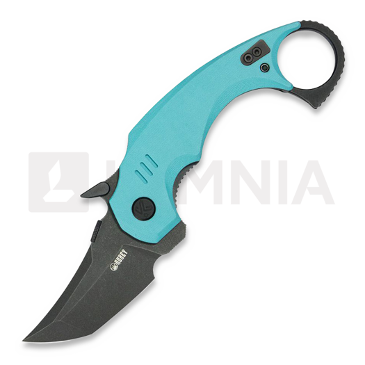 Складний ніж Kubey Jaw Karambit - Tiffany Blue G10