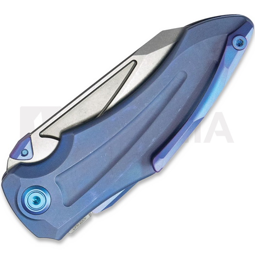 Kubey Sumo 20 CV Blue Ti folding knife