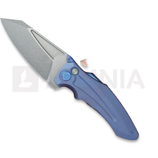 Kubey Sumo 20 CV Blue Ti folding knife