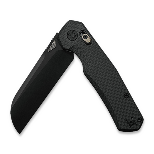 Складний ніж Kunwu Knives Chad - DLC - Carbon Fiber, чорний