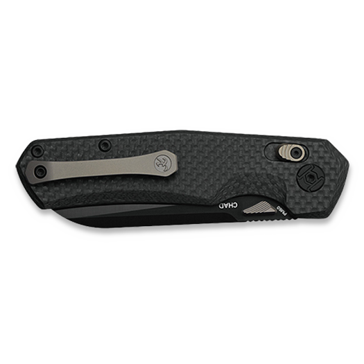 Skladací nôž Kunwu Knives Chad - DLC - Carbon Fiber, čierna