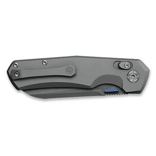 Складний ніж Kunwu Knives Chad - Stonewashed - Titanium, Orange Peel Texture