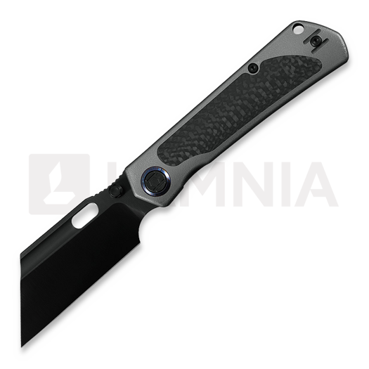 Kunwu Knives Cochise - DLC - Titanium + Carbon Fiber Inlay sulankstomas peilis