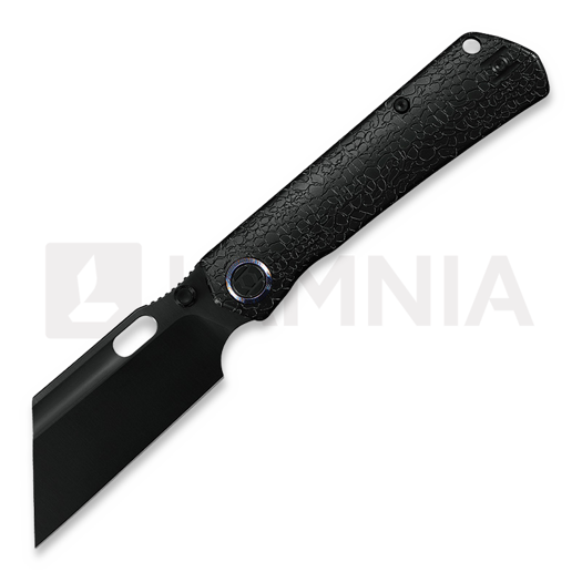 Kunwu Knives Cochise - DLC - Titanium Taschenmesser, Honeydew Texture + PVD