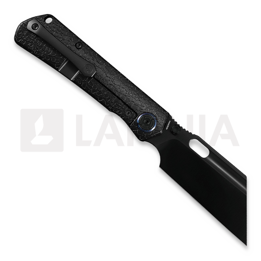 Kunwu Knives Cochise - DLC - Titanium összecsukható kés, Honeydew Texture + PVD