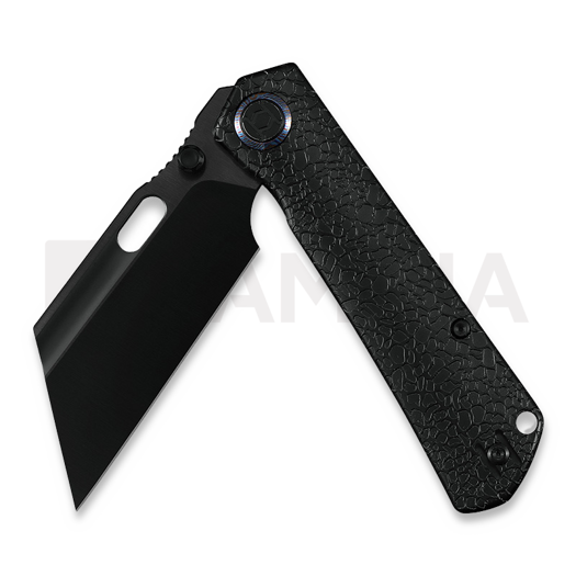 Kunwu Knives Cochise - DLC - Titanium összecsukható kés, Honeydew Texture + PVD