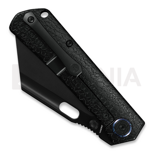 Kunwu Knives Cochise - DLC - Titanium összecsukható kés, Honeydew Texture + PVD