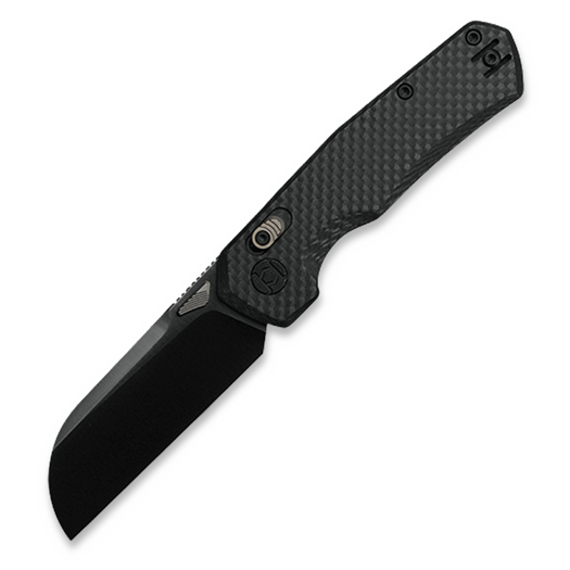 Saliekams nazis Kunwu Knives Compact Chad - DLC - Carbon Fiber, melns