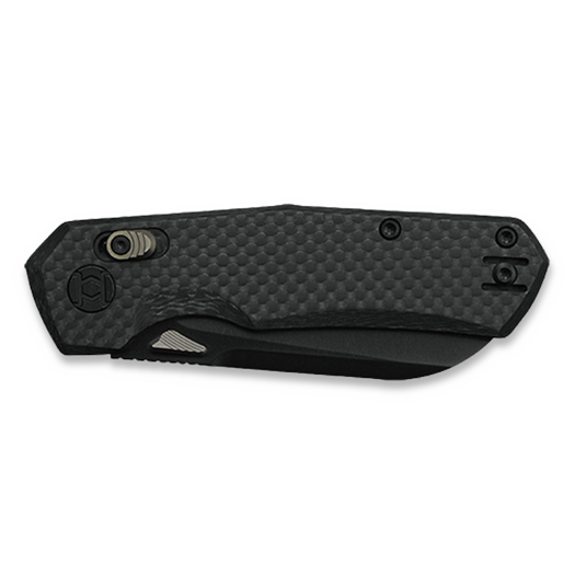 Kunwu Knives Compact Chad - DLC - Carbon Fiber összecsukható kés, fekete