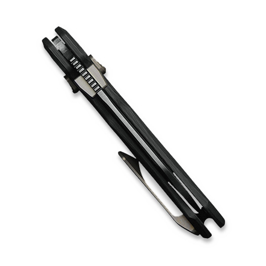 Складной нож Kunwu Knives Compact Chad - DLC - Carbon Fiber, чёрный