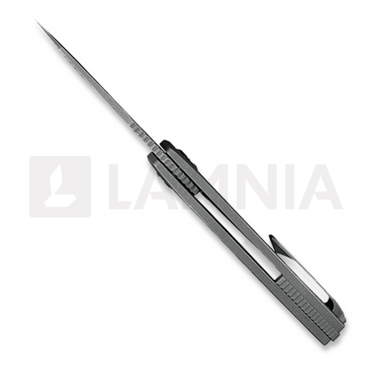 Kunwu Knives ComPadre - Diamond Texture Ti - Stonewashed k&auml;&auml;nt&ouml;veitsi